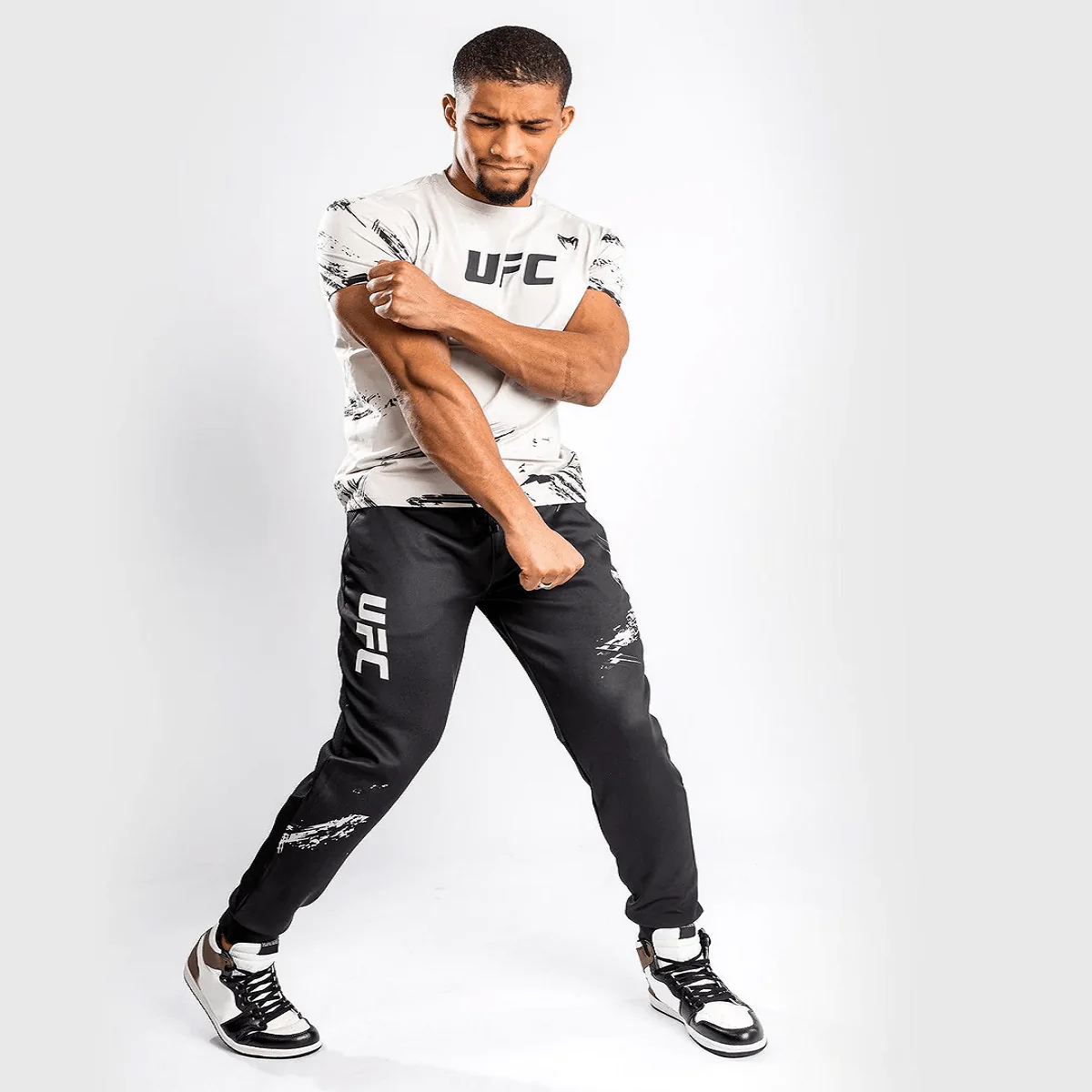 Venum UFC Authentic Fight Week 2.0 Jogger Pants - Black/Sand - Image 3