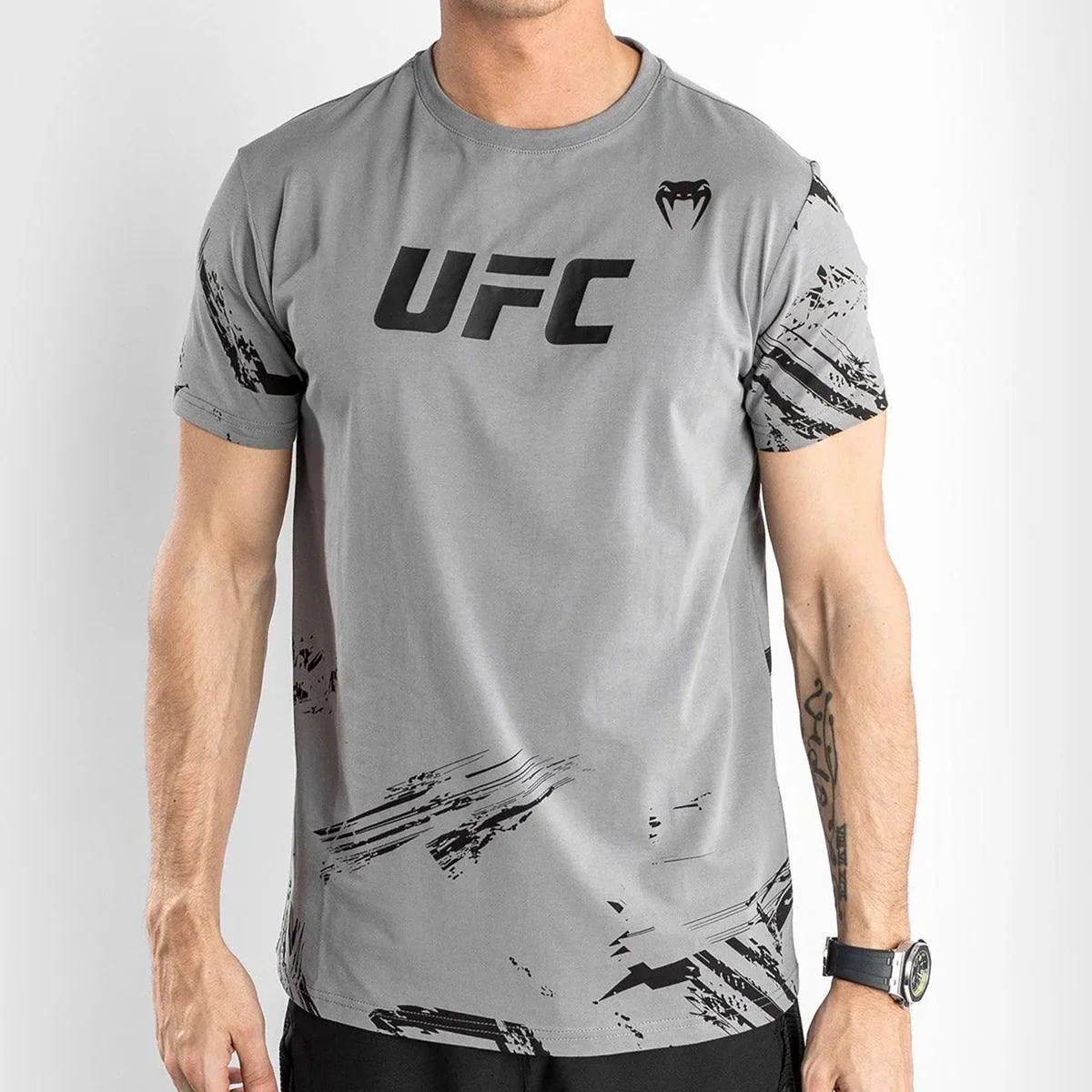 Venum UFC Authentic Fight Week 2.0 T-Shirt - Gray/Black