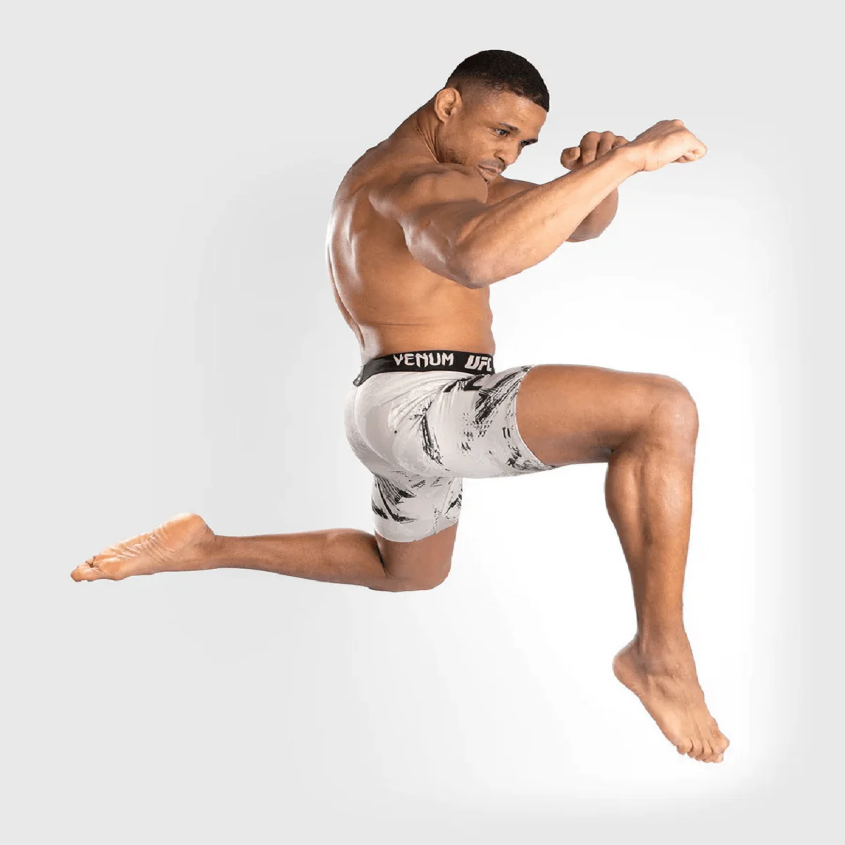 Venum UFC Authentic Fight Week 2.0 Vale Tudo Shorts - Black/Sand - Image 2