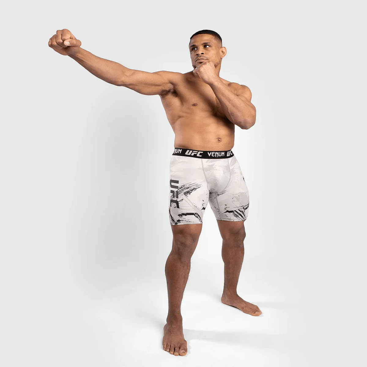 Venum UFC Authentic Fight Week 2.0 Vale Tudo Shorts - Black/Sand - Image 3
