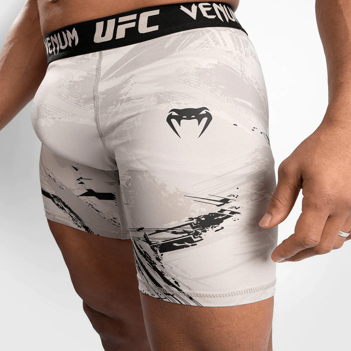 Venum UFC Authentic Fight Week 2.0 Vale Tudo Shorts - Black/Sand - Image 6