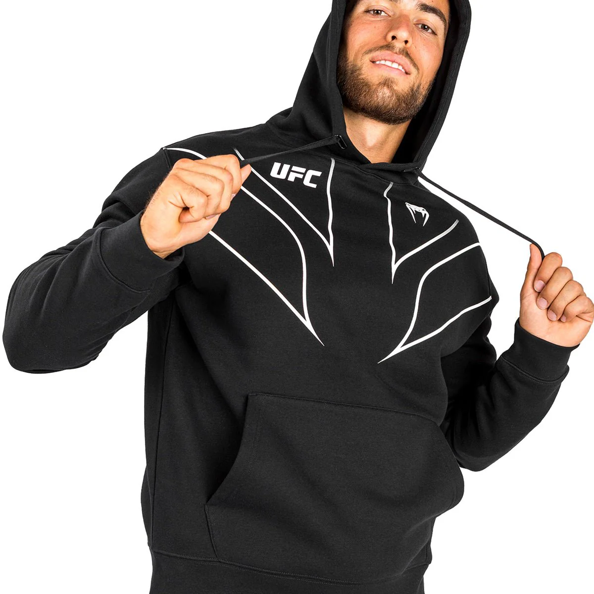 Venum UFC Fight Night 2.0 Replica Pullover Hoodie - Black - Image 2