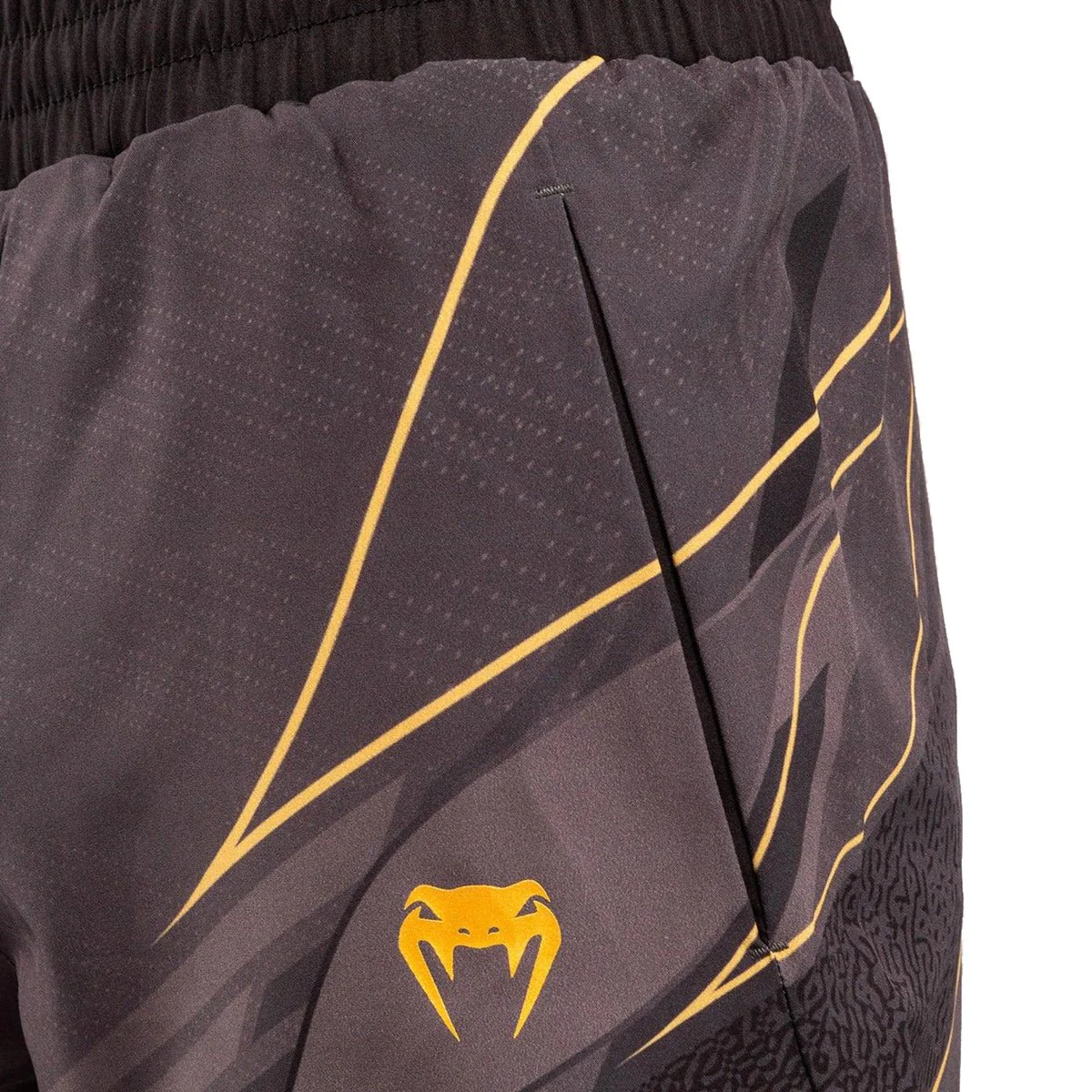 Venum UFC Replica Champion Training Shorts - Black/Gold - Image 6