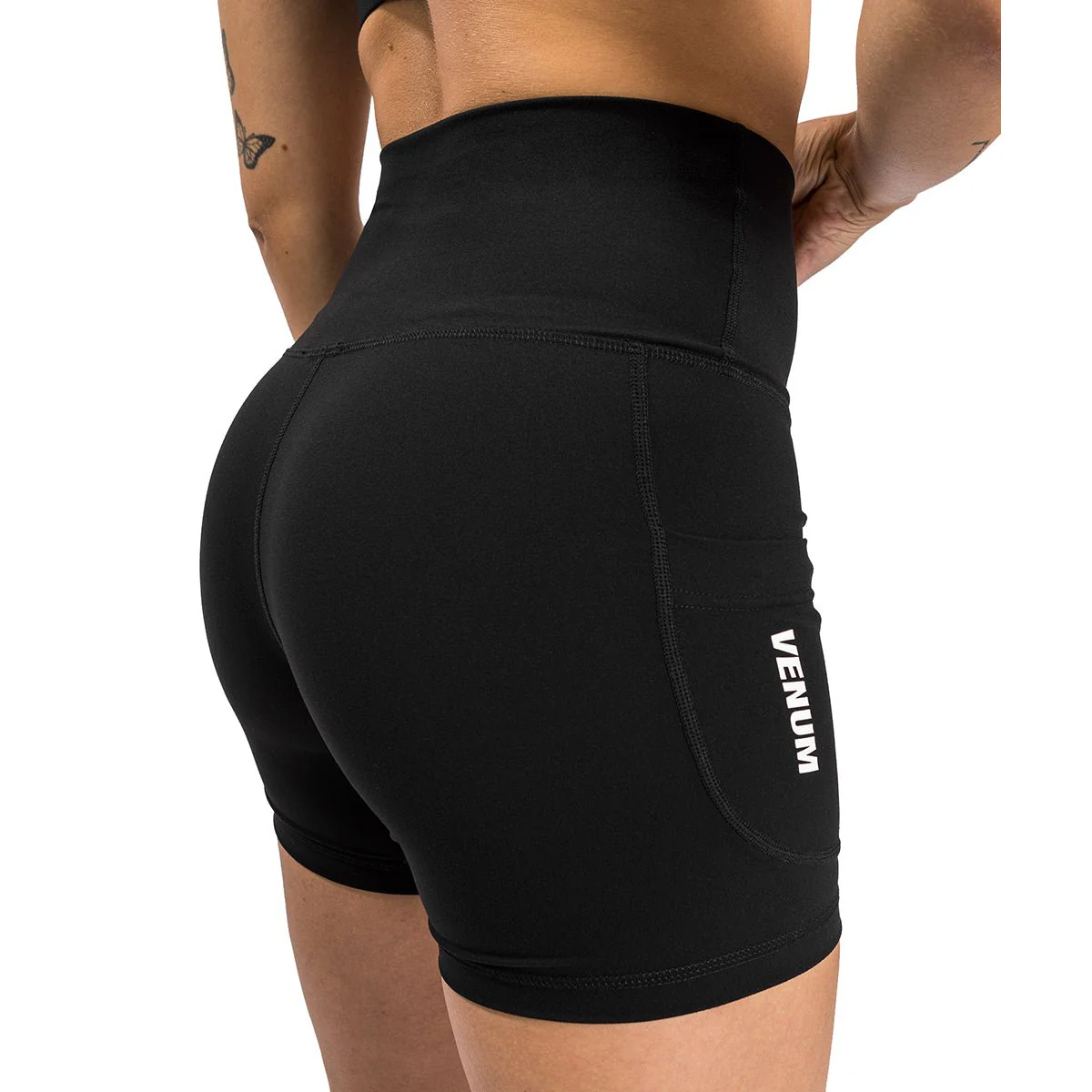 Venum Women's Essential Biker Shorts - Black - Image 5