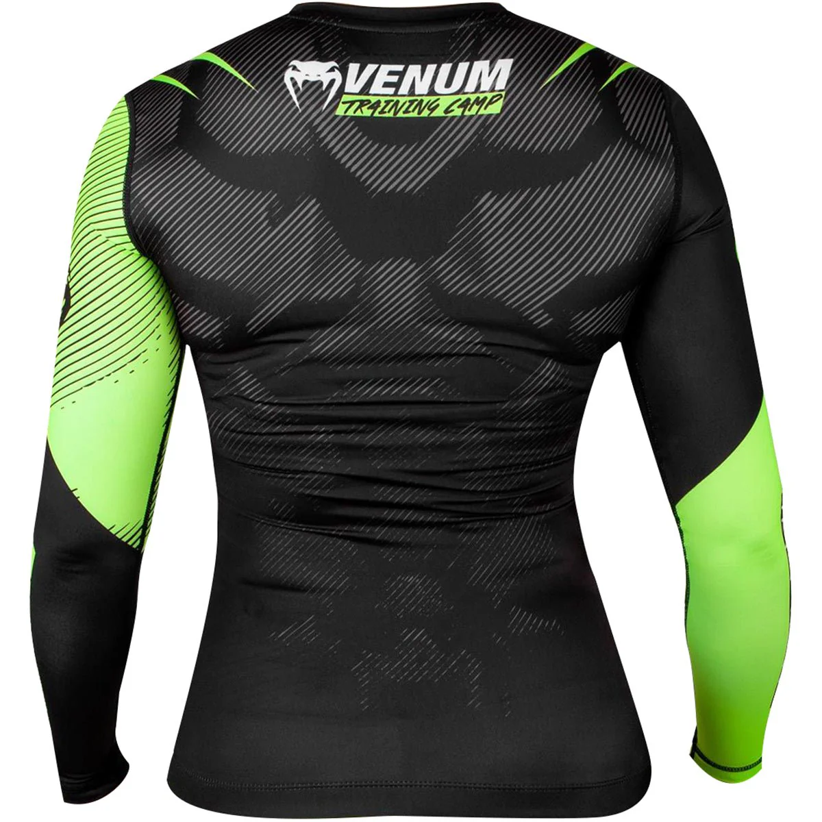 Venum Women's Training Camp 2.0 Long Sleeve Rashguard - Black/Neon Yellow - Image 3