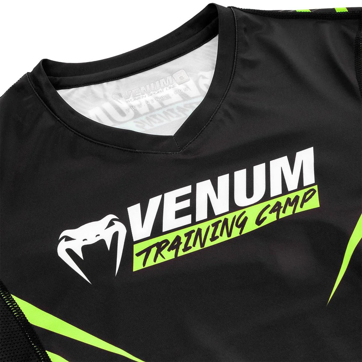 Venum Women's Training Camp 2.0 Long Sleeve Rashguard - Black/Neon Yellow - Image 4