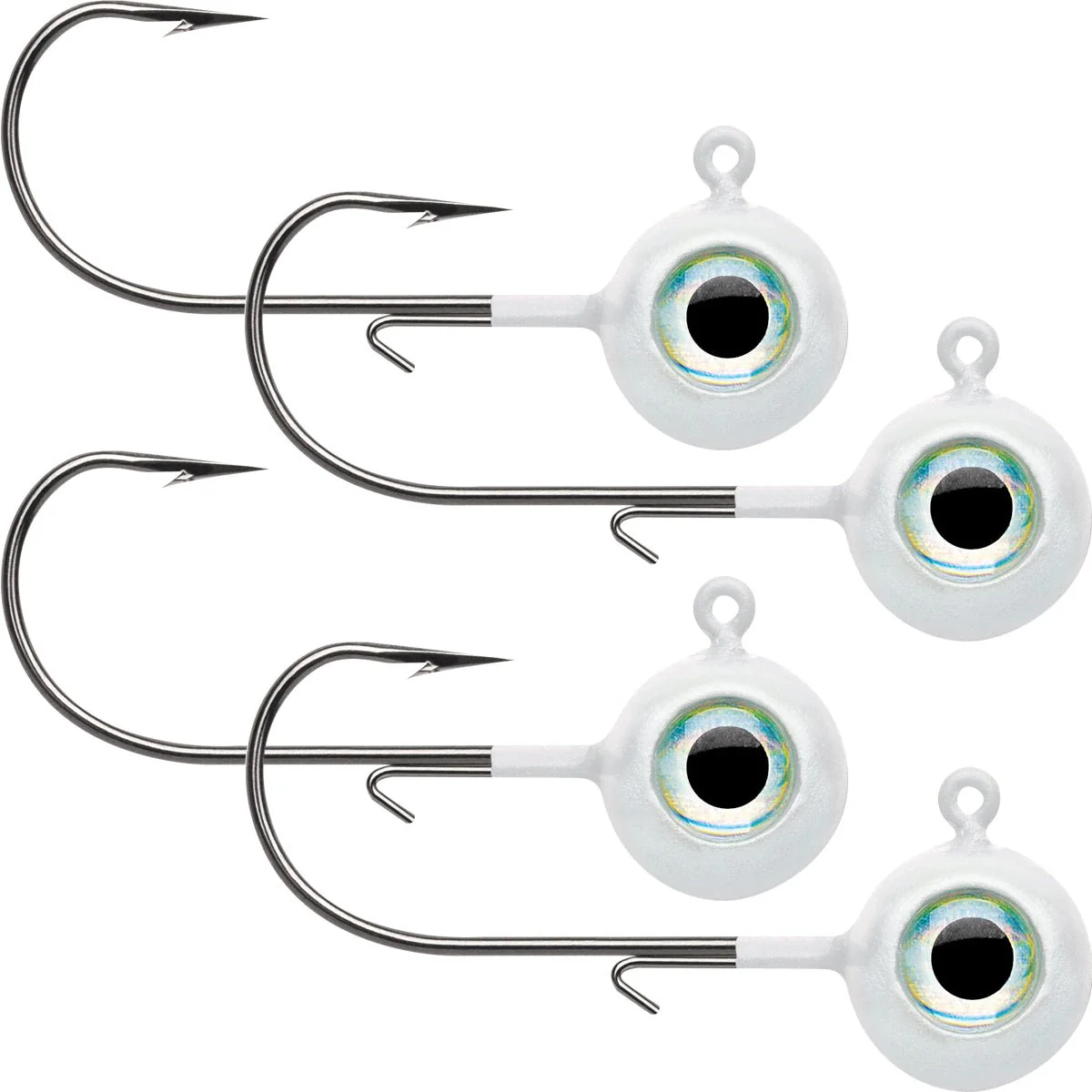 VMC 1/8 oz. Neon Moon Eye Jig - 4 Pack - Glow