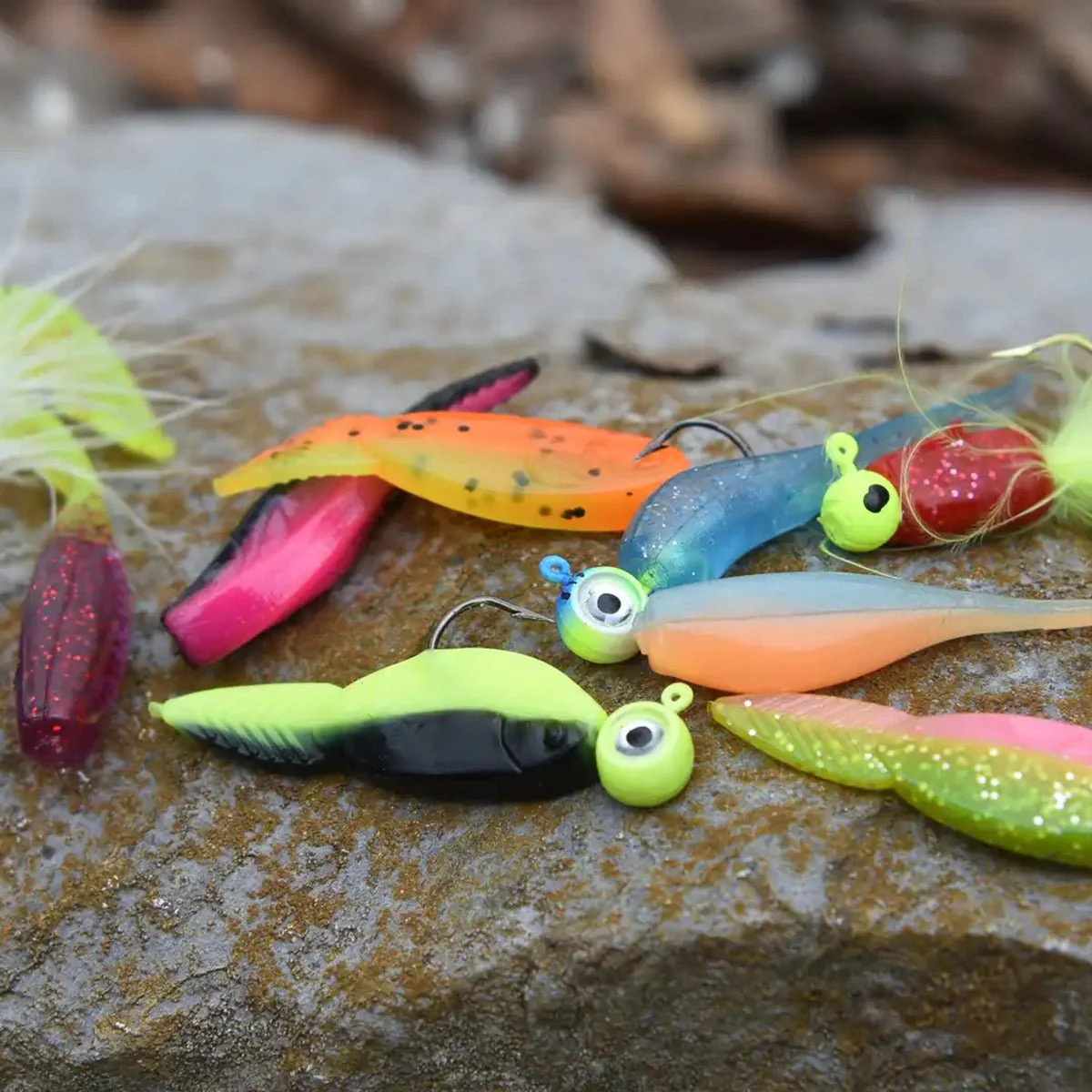 VMC Neon Moon Eye 1/4 Oz. 3D Holographic Jig - 4 Pack - Purpledescent - Image 4