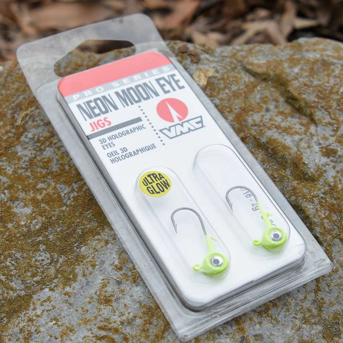 VMC Neon Moon Eye 1/8 Oz. 3D Holographic Jig - 4 Pack - Purple Albino - Image 4