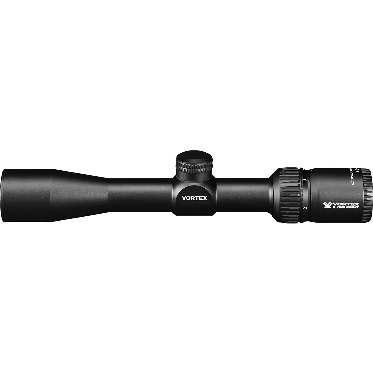 Vortex Optics Crossfire II 2-7X32 Scout Riflescope - V-Plex (MOA) - Image 4