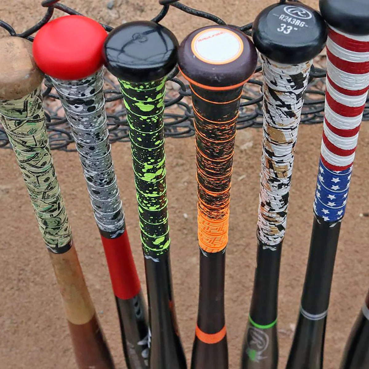 Vulcan Fade Series 1.75mm Ultralight Advanced Polymer Bat Grip Tape Wrap - Image 5