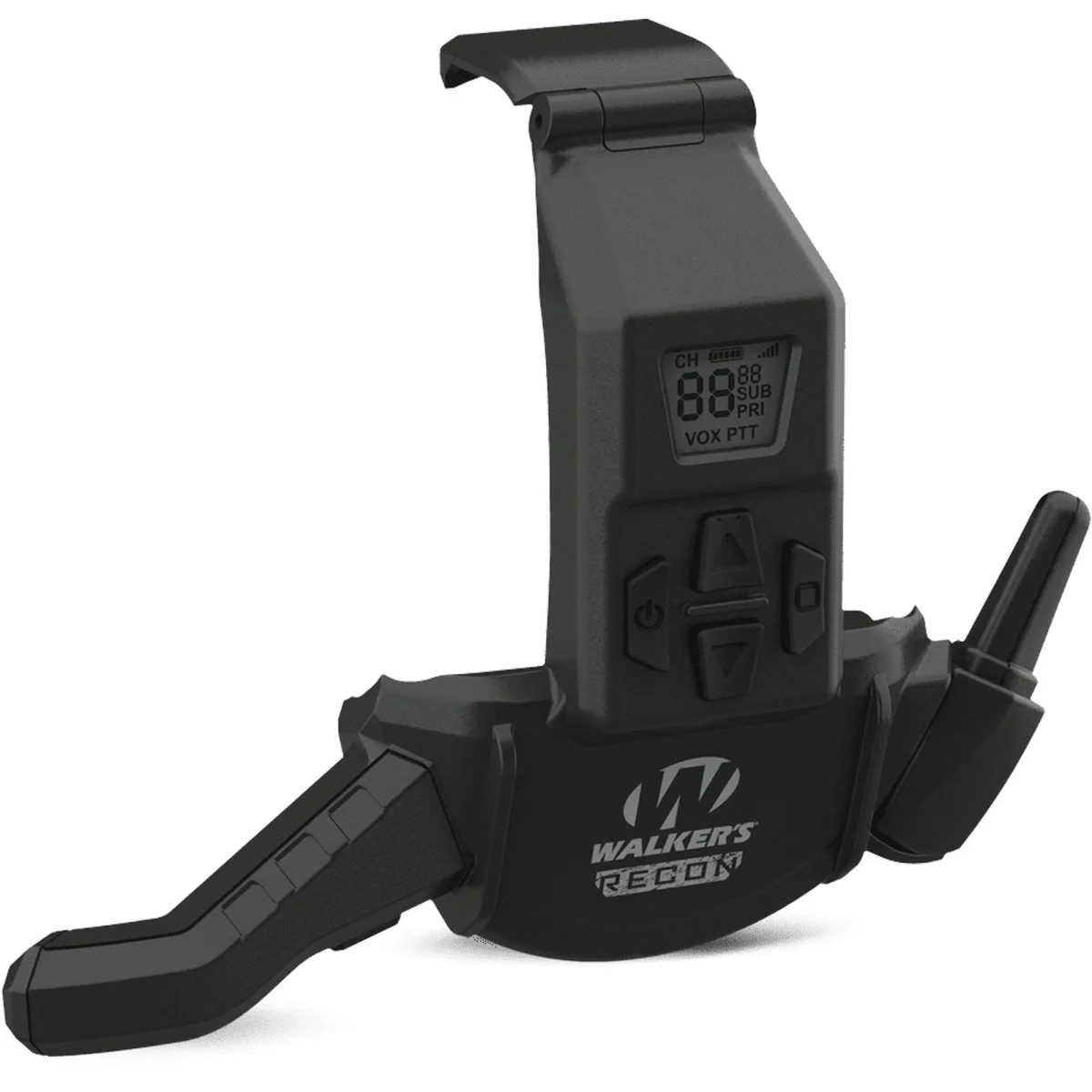 Walker's - Recon Hybrid Communicator Walkie Talkie with Bluetooth - Black