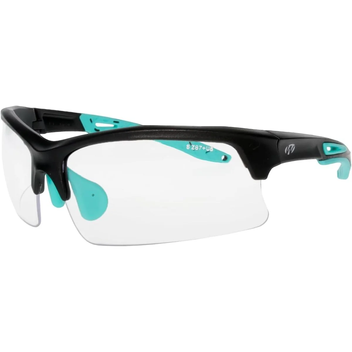 Walker's Teal Impact Resistant Sport Glasses - Clear Lenses - Image 3