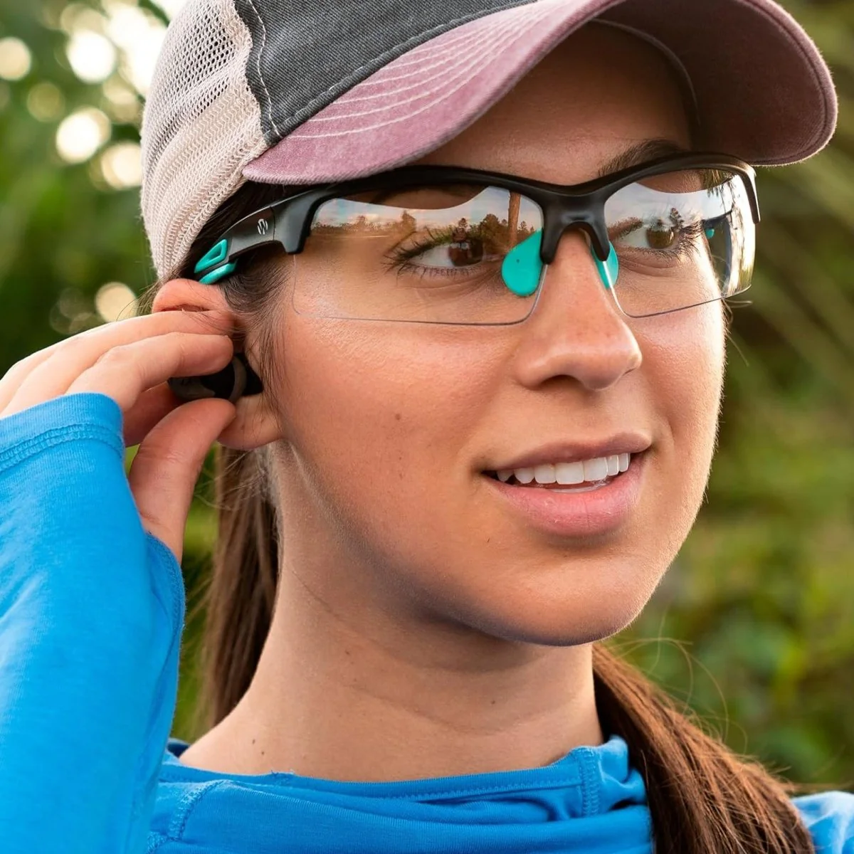 Walker's Teal Impact Resistant Sport Glasses - Clear Lenses - Image 5