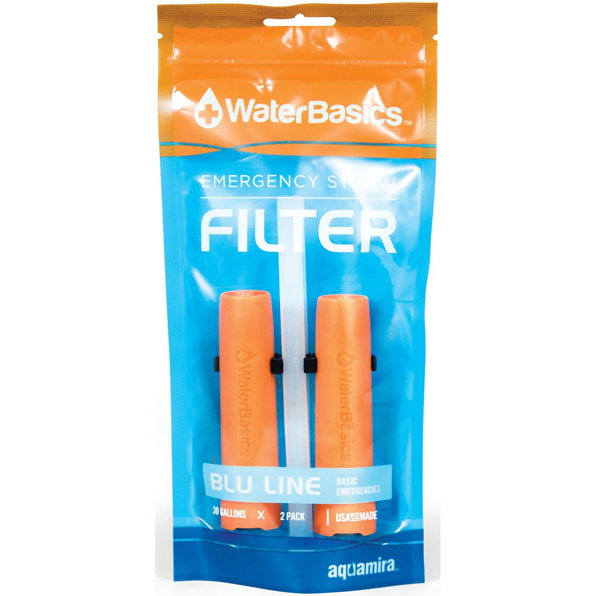 WaterBasics Emergency Water Filter Straw 2-Pack - Image 2