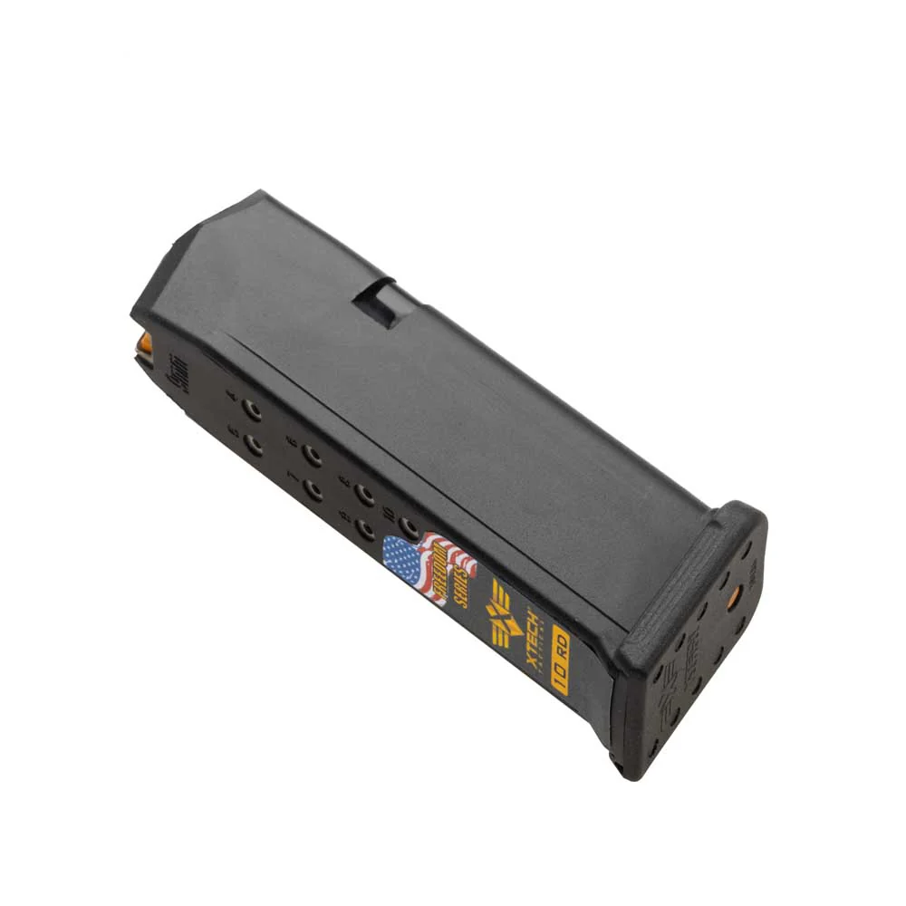 XTech Tactical MAG19-10, 9mm 10-Round Magazine for GLOCK 19, Freedom Ed. XT30321 - Image 3