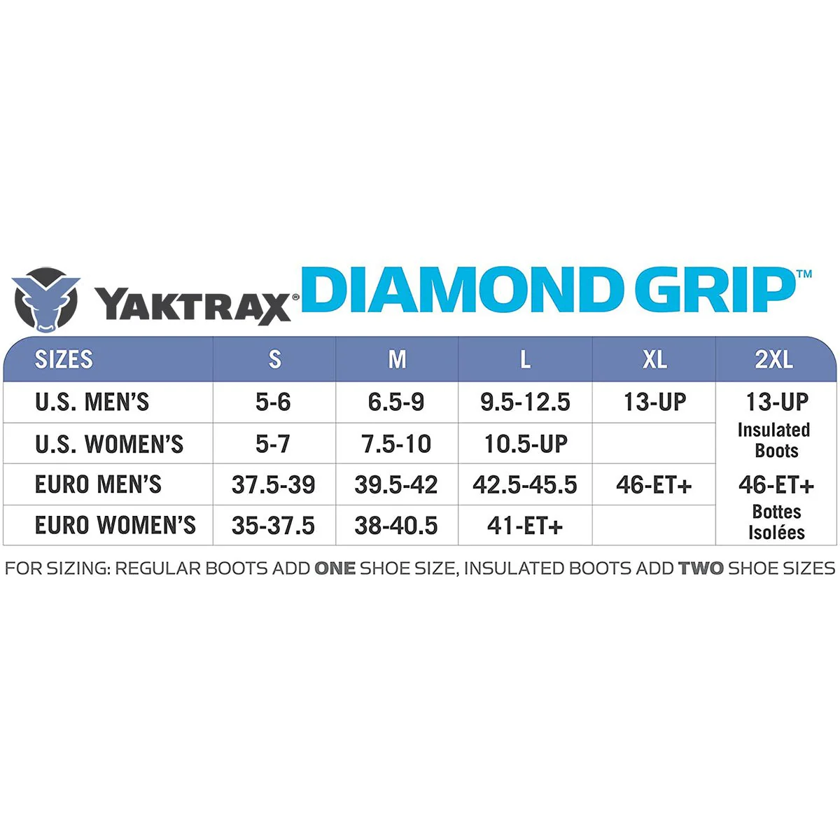 Yaktrax Diamond Grip Winter Traction Cleats for Snow and Ice - Black - Image 4