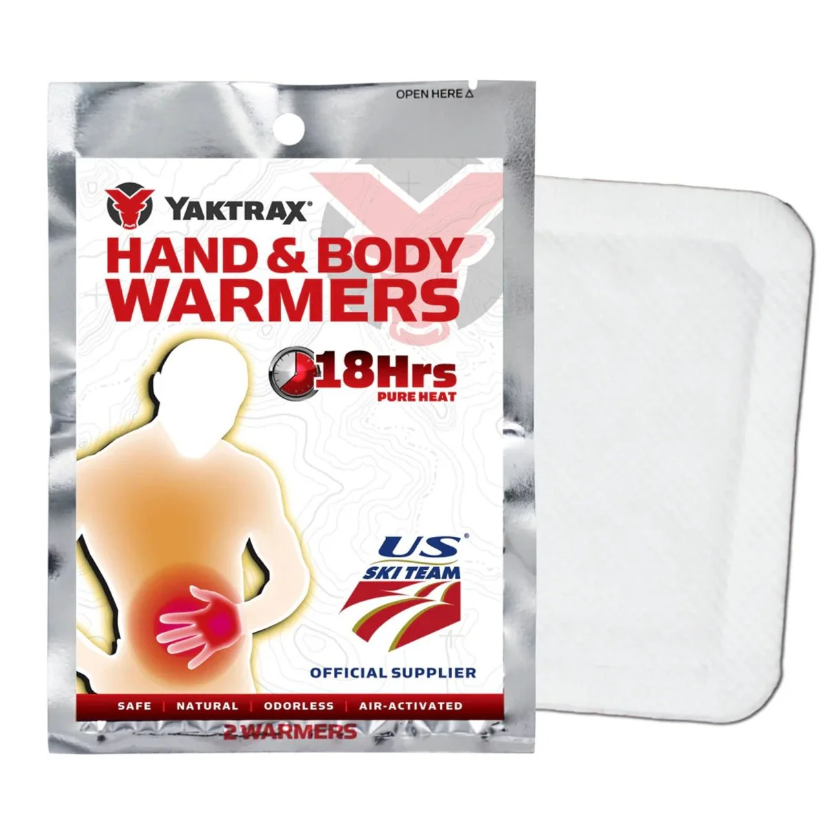 Yaktrax Non-Adhesive Hand & Body Warmer, 1 Pack