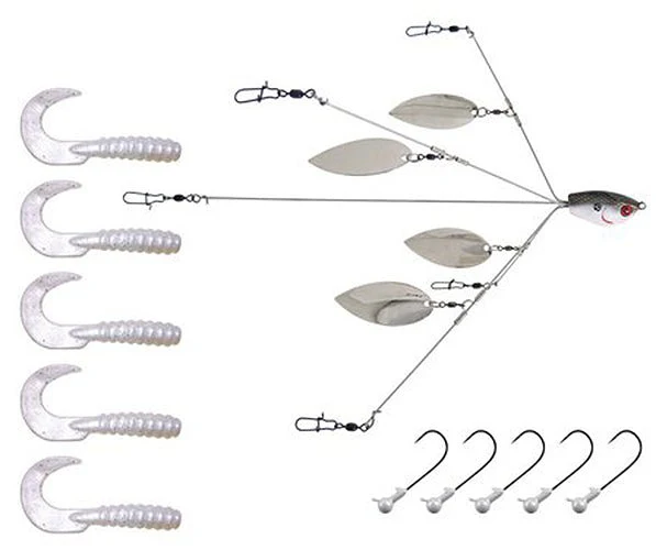 YUM Baits YUMbrella Flash Mob Jr. 5-Wire Fishing Lure - Tennessee Special