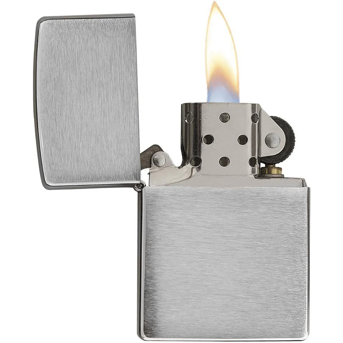 Zippo Brushed Chrome Pocket Lighter - Image 2