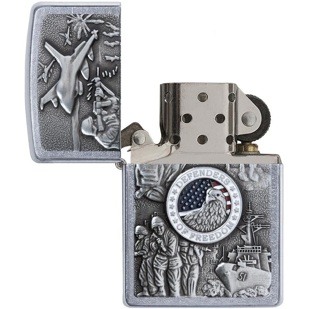 Zippo Joined Forces Emblem Pocket Lighter - Image 2
