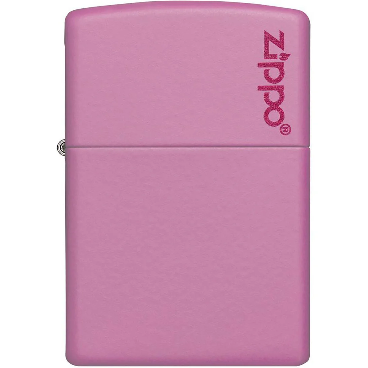 Zippo Logo Matte Pocket Lighter - Pink - Image 2